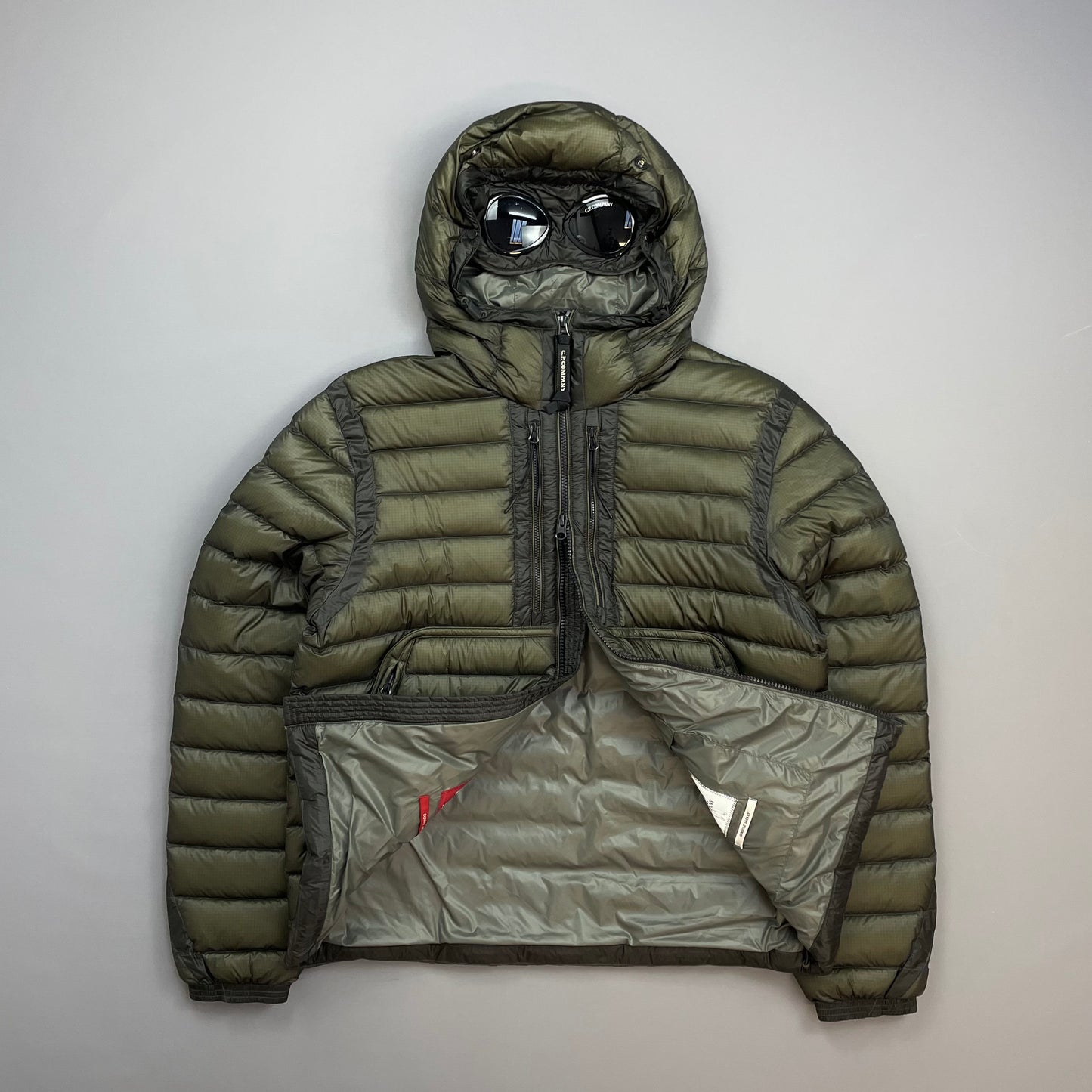 C.P. Company Brown DD Shell Goggle Jacket