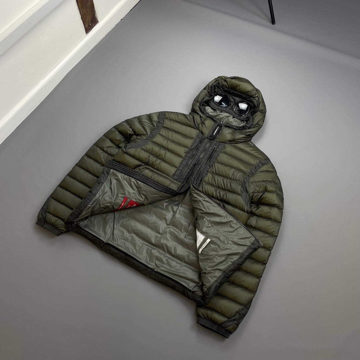 C.P. Company Brown DD Shell Goggle Jacket