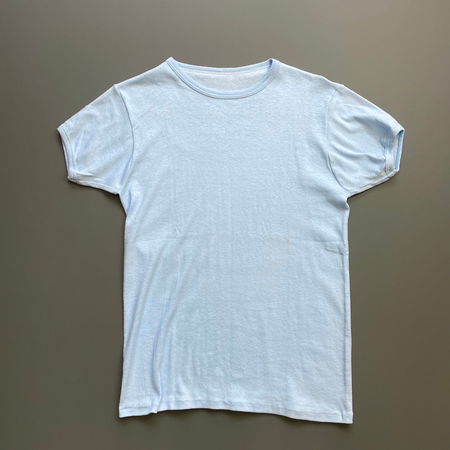 Vintage Blue 60s/70s Fitted T-Shirt