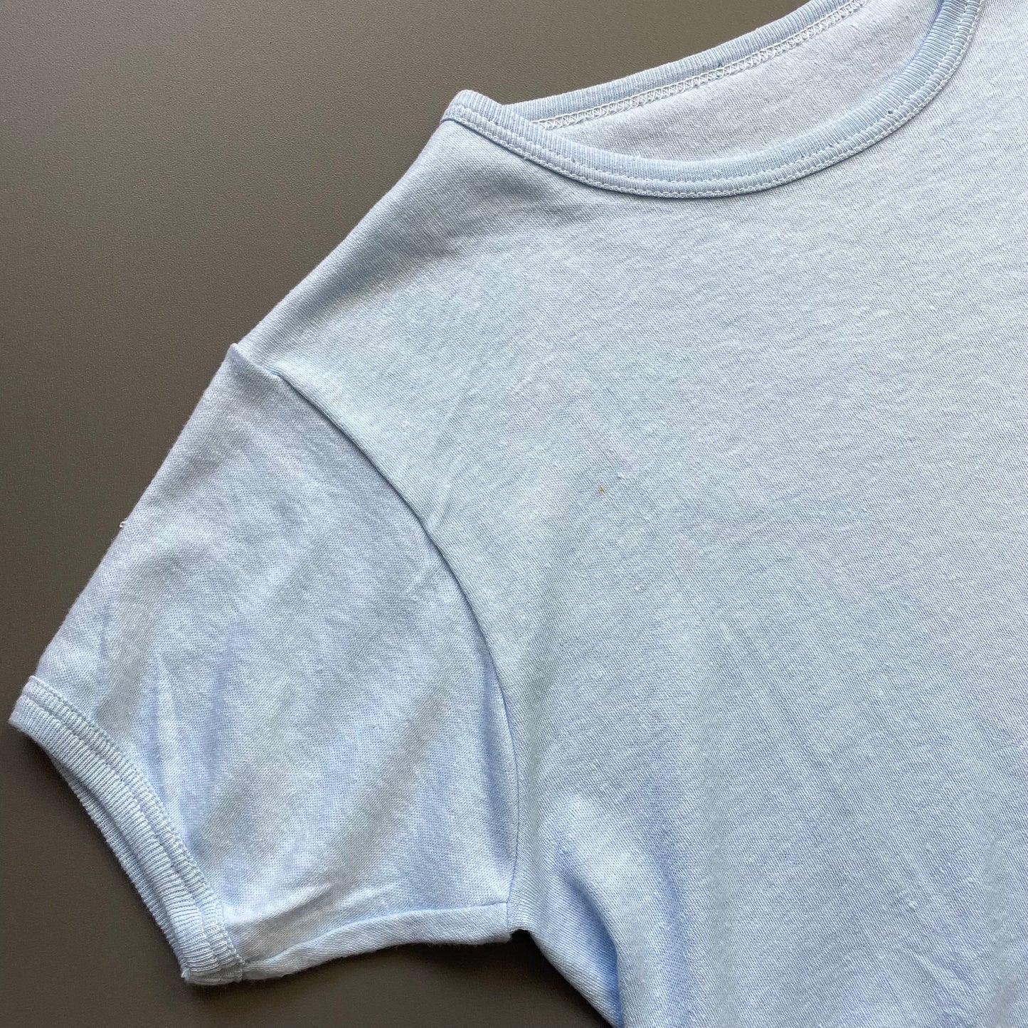 Vintage Blue 60s/70s Fitted T-Shirt