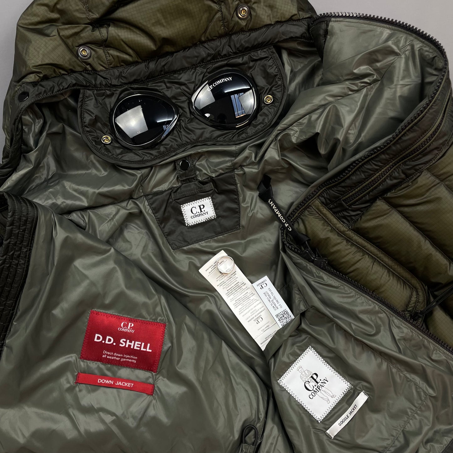 C.P. Company Brown DD Shell Goggle Jacket