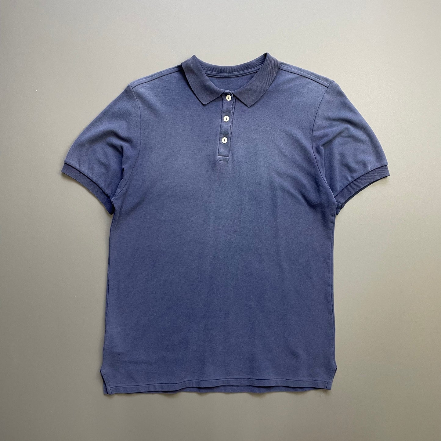 Vintage St Michael Navy 80s Faded Polo Shirt