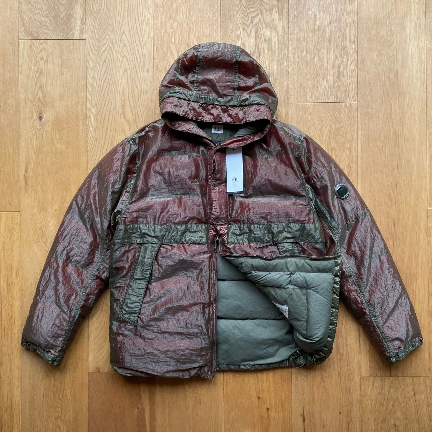 C.P. Company Kan-D Puffer Jacket in Thyme (RRP ¬£765)