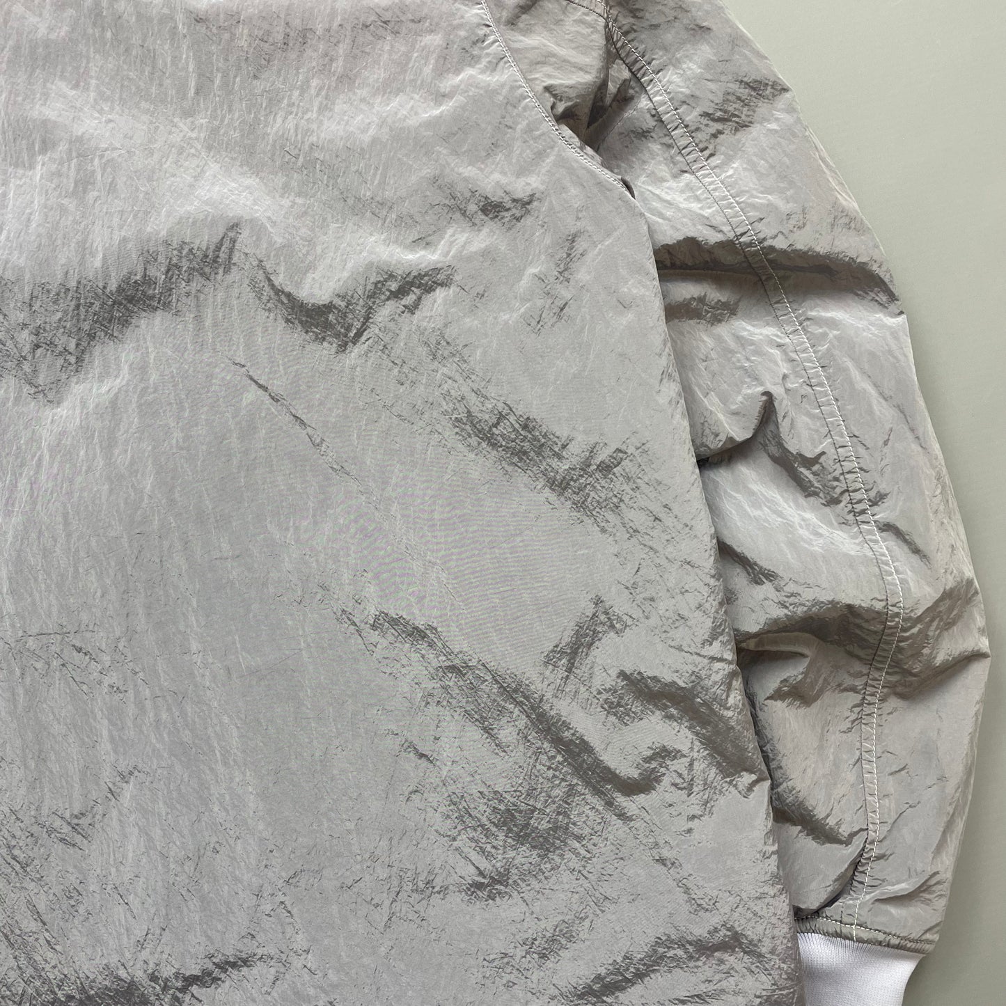 Stone Island Silver/Lilac SS18 Reversible Nylon Metal Quilted Bomber Jacket