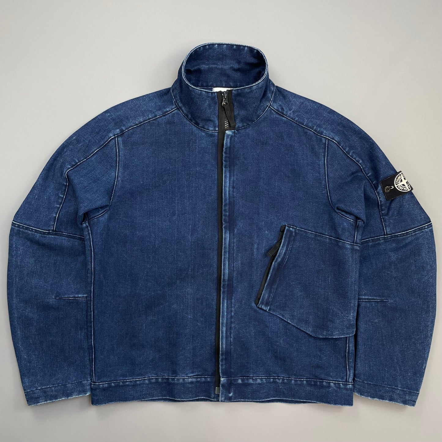 Stone Island Blue AW16 Polypropylene Denim Technical Special Process Jacket
