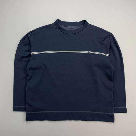 Stone Island Navy SS97 Marina Chest Emblem Jumper