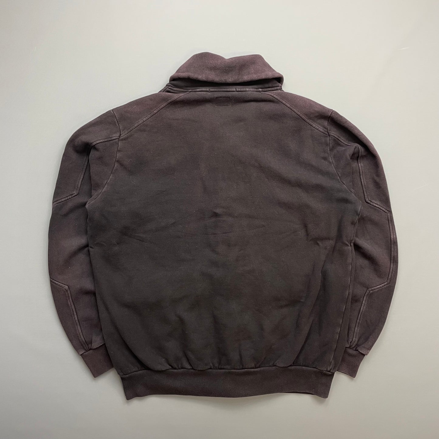 C.P. Company Brown AW10 Soft-Brush Cotton Button-Up Bomber Jacket