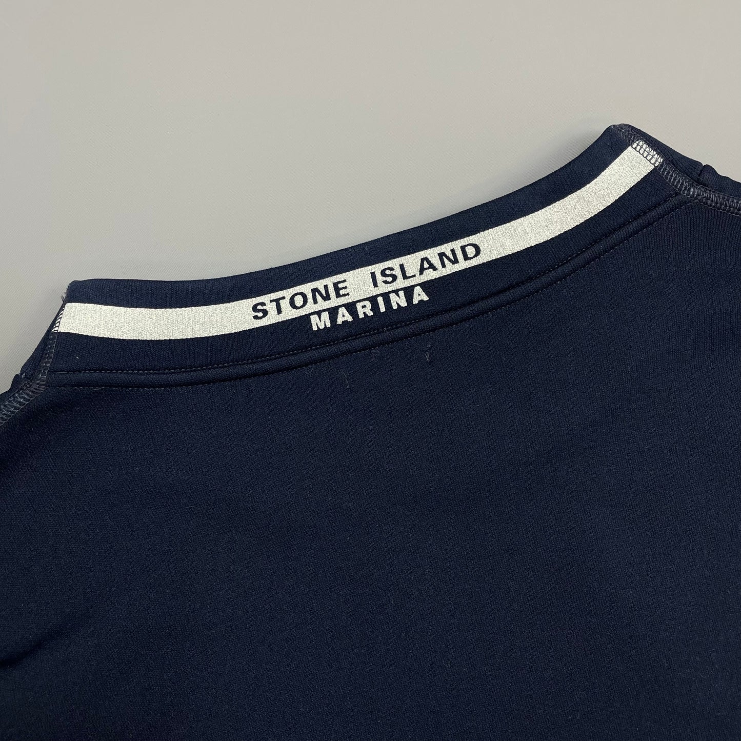 Stone Island Navy SS97 Marina Chest Emblem Jumper