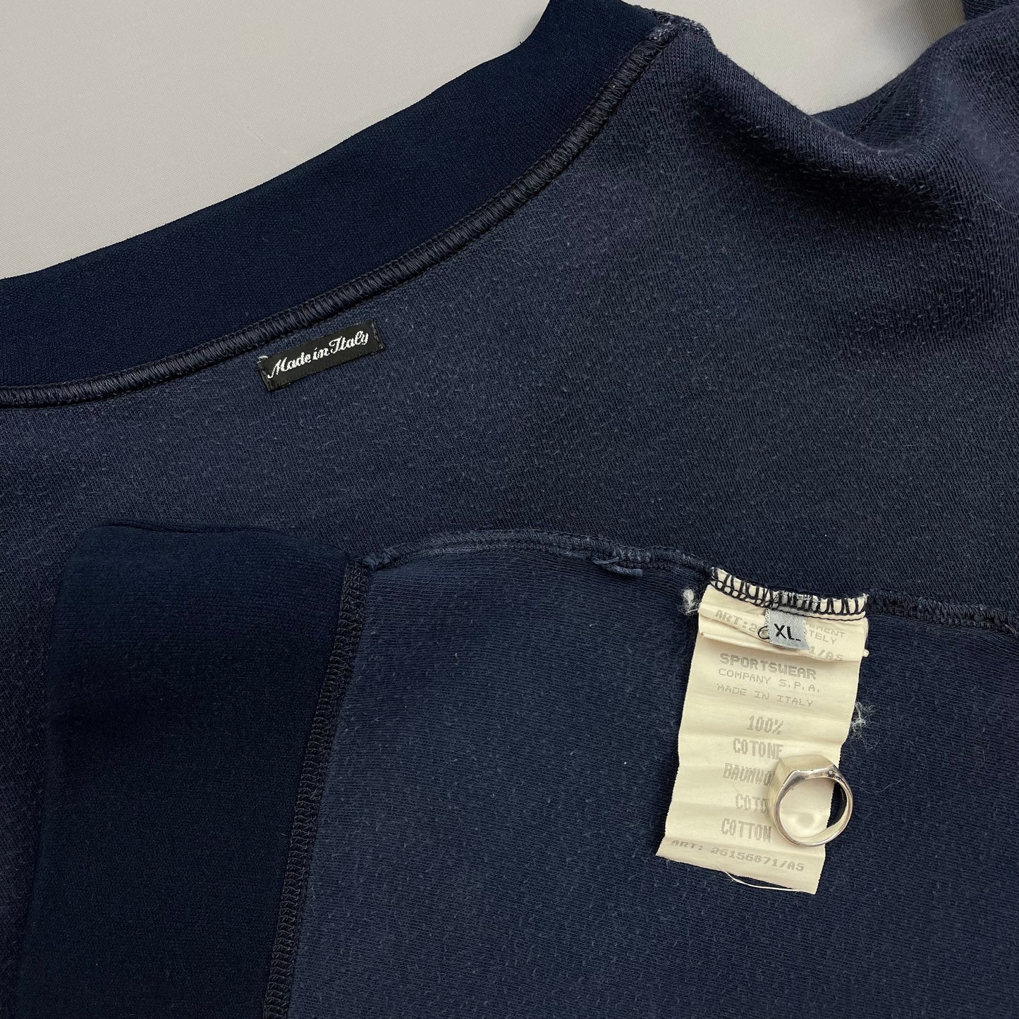 Stone Island Navy SS97 Marina Chest Emblem Jumper