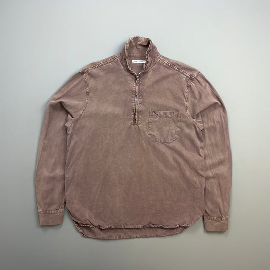 Our Legacy Purple Tencel Shawl Zip Shirt