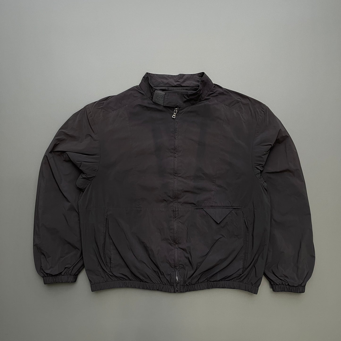 Prada Grey 2006 Minimalistic Biker Track Jacket
