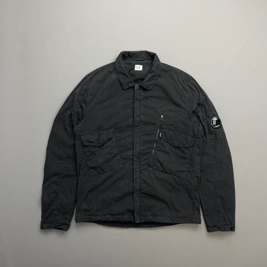 C.P. Company Black 50 Fili Lined Lens Overshirt Jacket