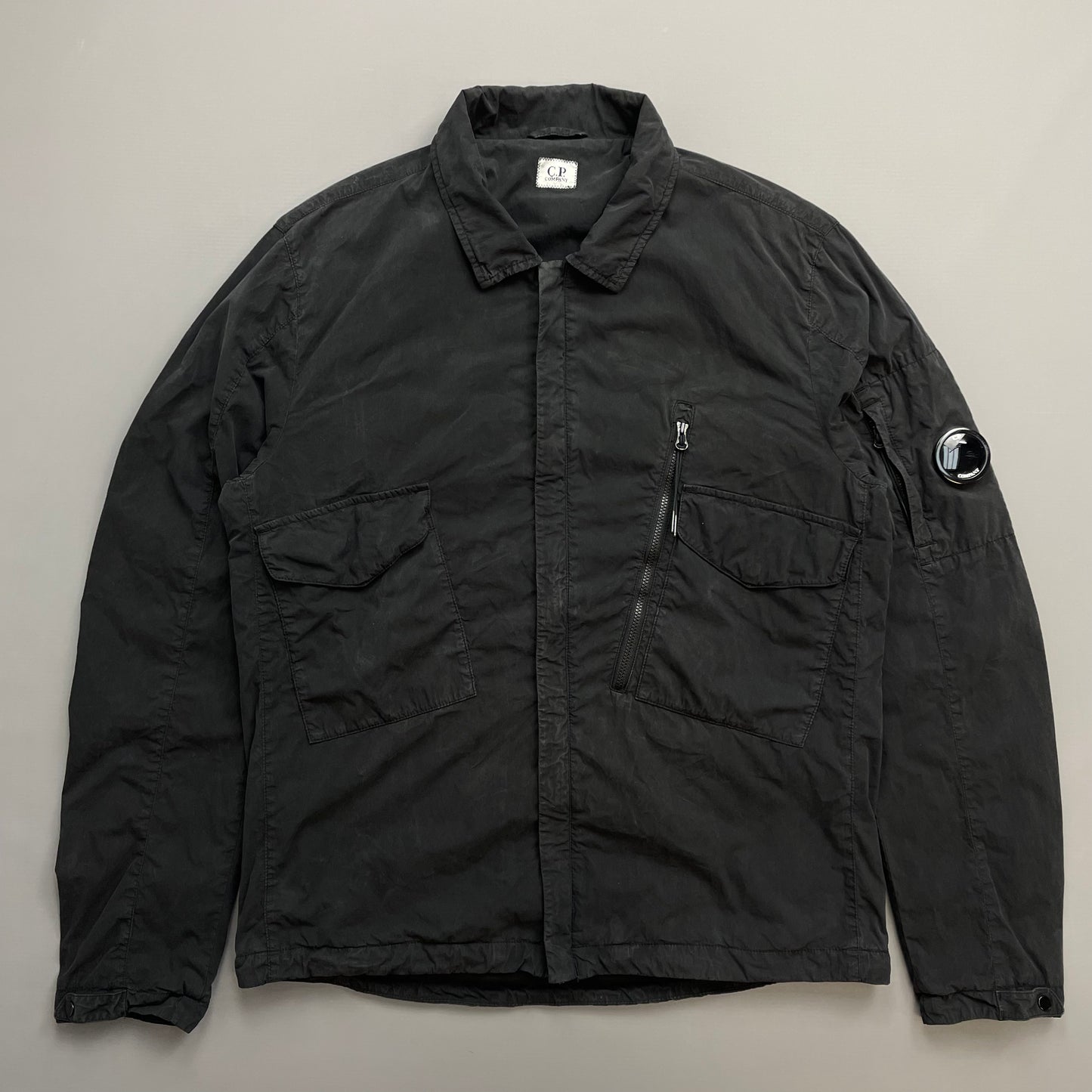 C.P. Company Black 50 Fili Lined Lens Overshirt Jacket