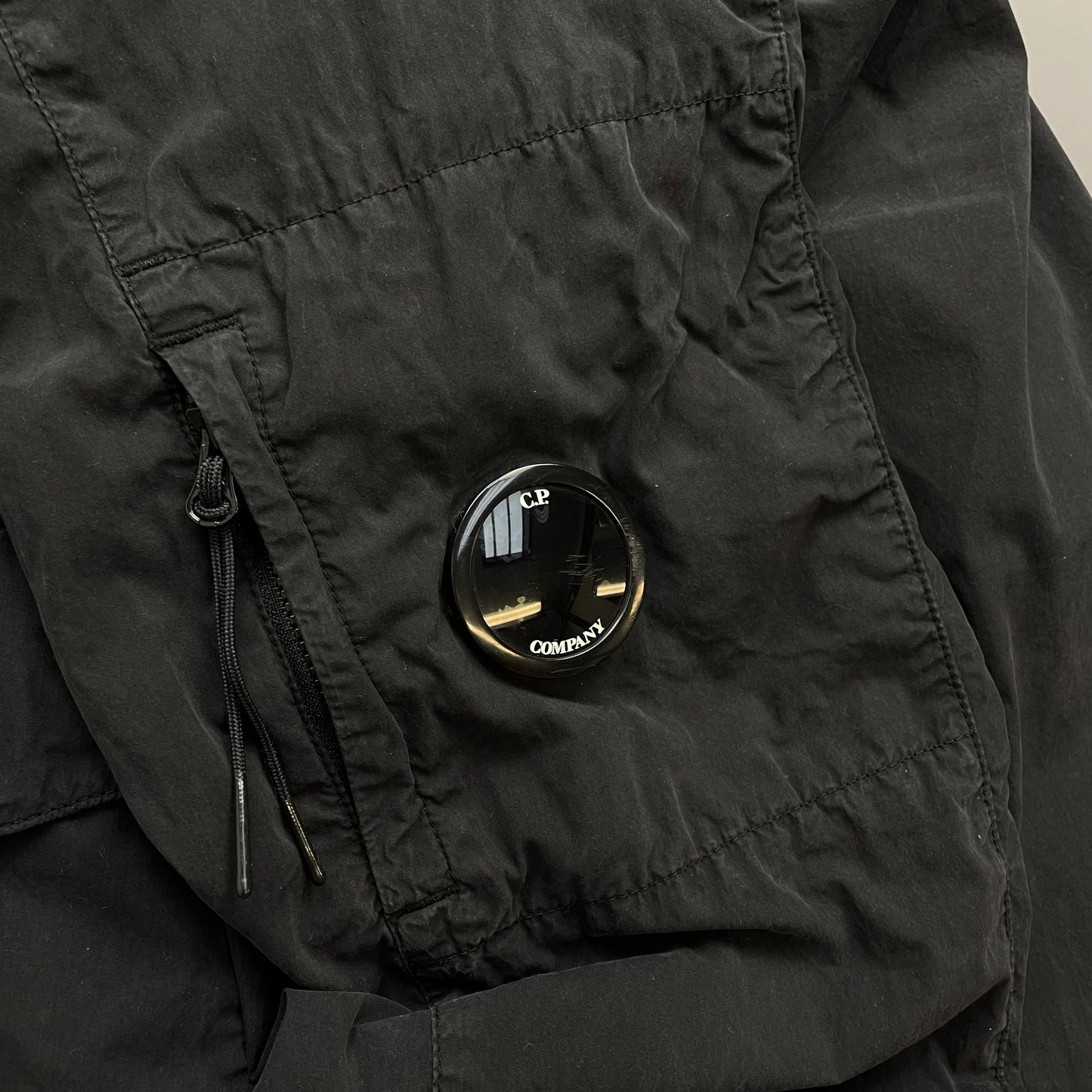 C.P. Company Black 50 Fili Lined Lens Overshirt Jacket