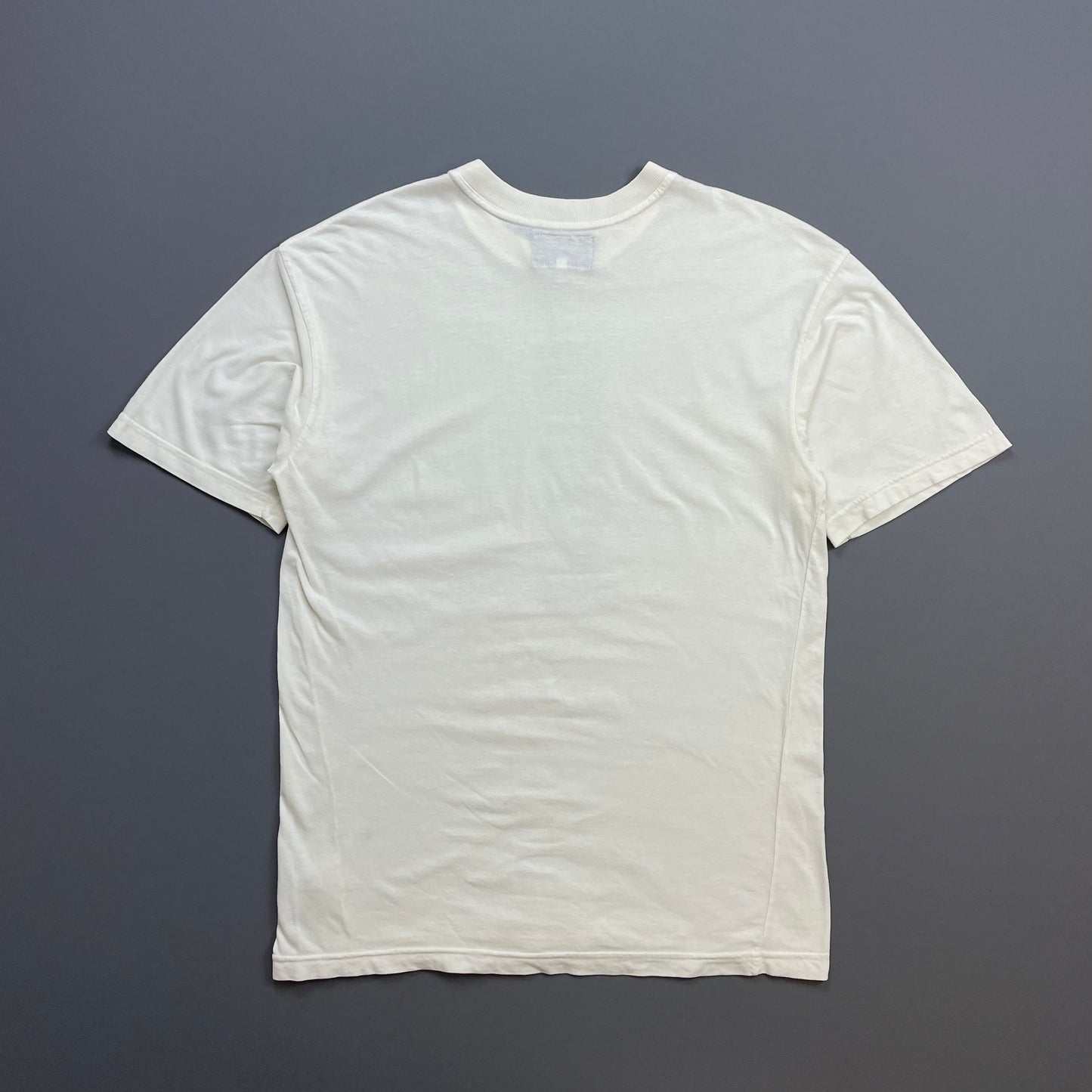 Armani Jeans Cream White 90s 'Sexy Denim' Tee