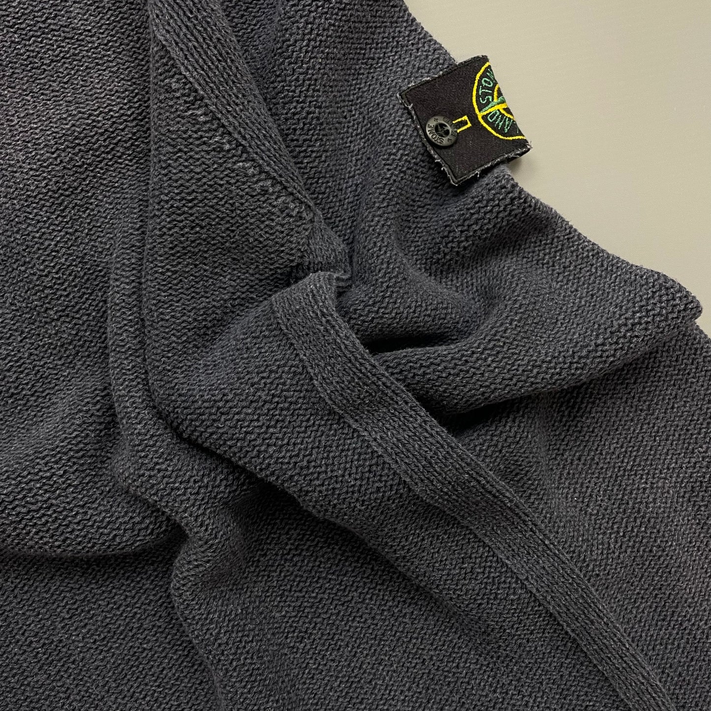 Stone Island Navy SS02 Midweight Knit Crewneck Jumper