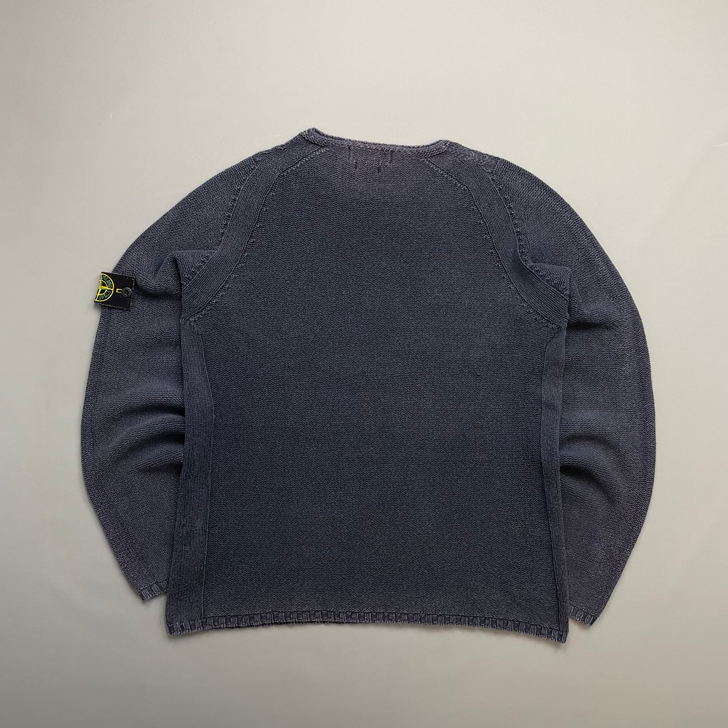 Stone Island Navy SS02 Midweight Knit Crewneck Jumper