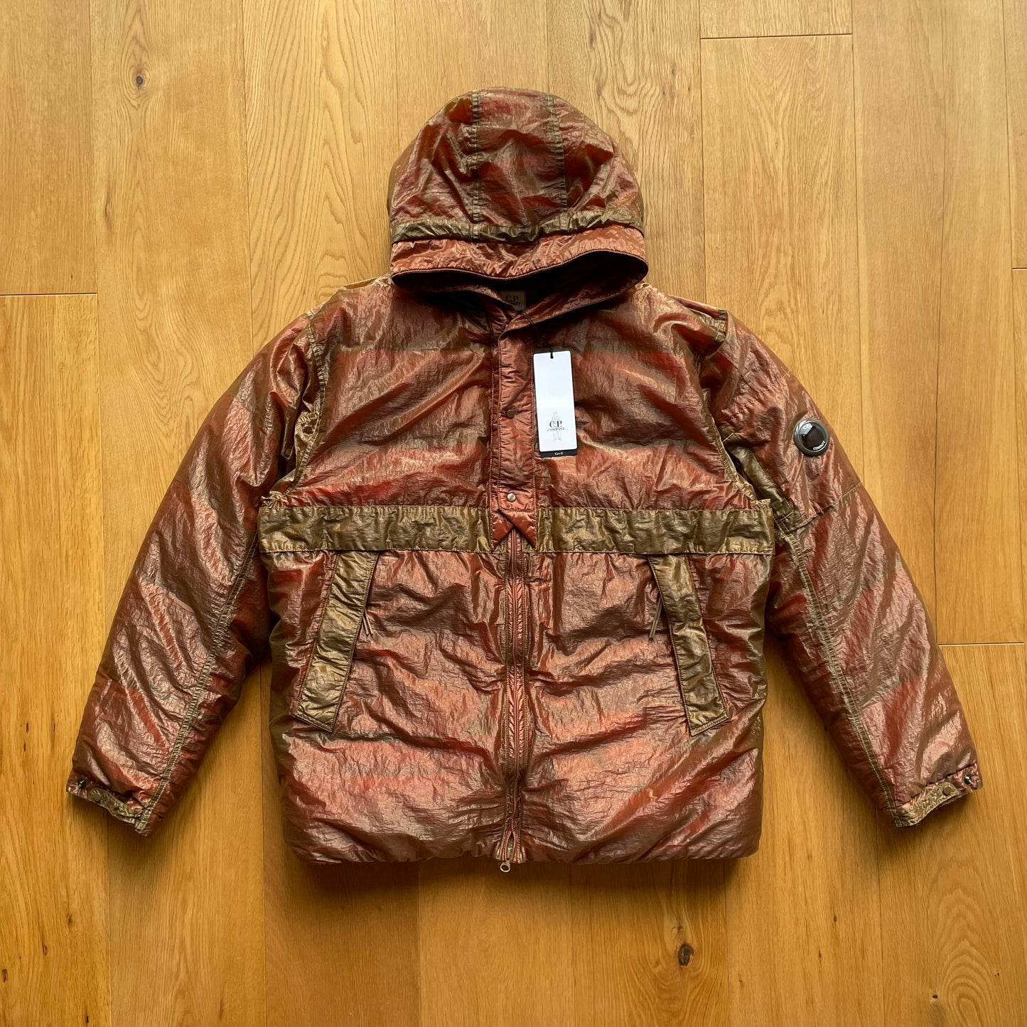 C.P. Company Kan-D Puffer Jacket in Cumin (RRP ¬£765)
