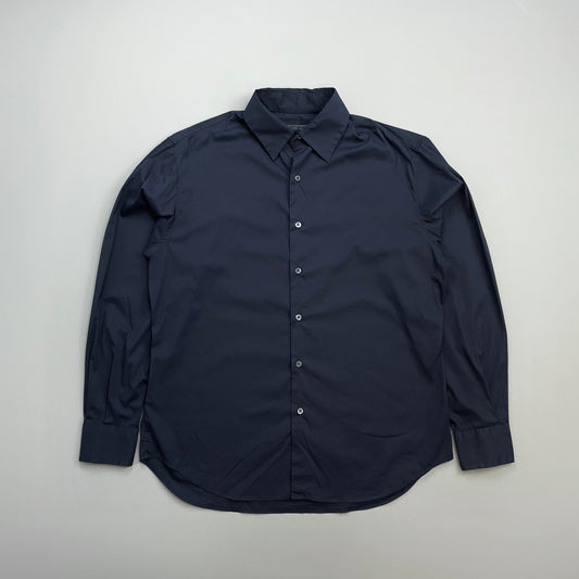 Prada Milano Navy 90s Formal Shirt