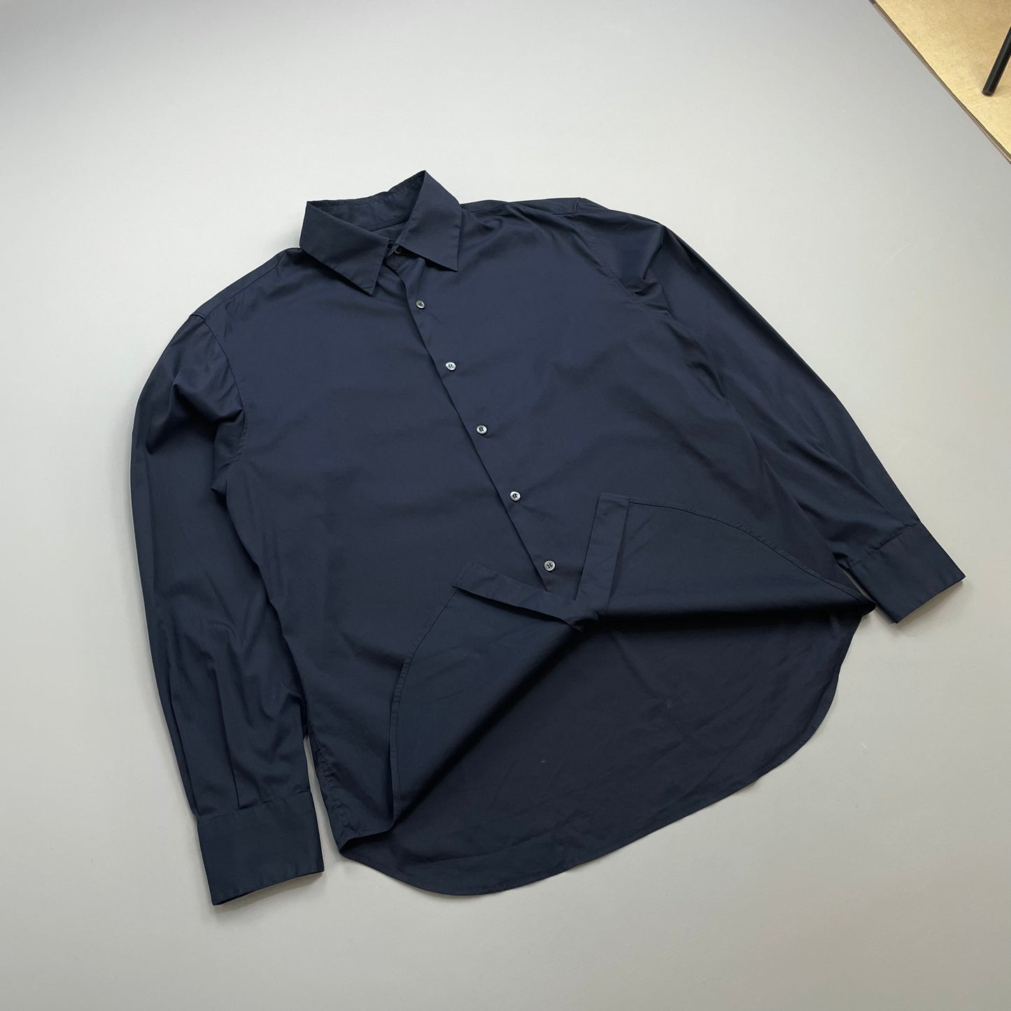 Prada Milano Navy 90s Formal Shirt