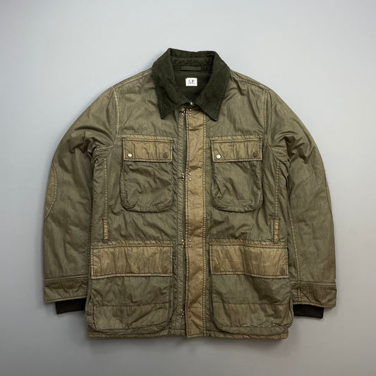 C.P. Company Brown Multi-Pocket Fireman Clasp Lined & Padded Jacket