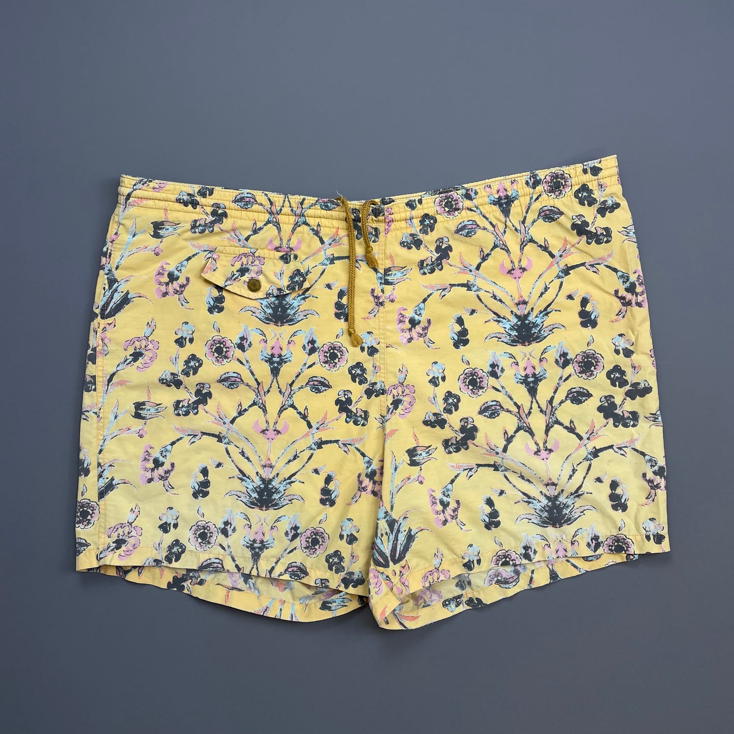 C.P. Company Yellow 80s Ideas from Massimo Osti Floral Print Swim Shorts