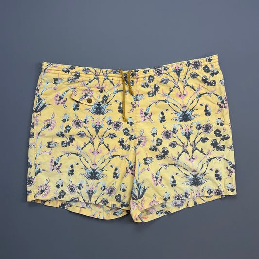C.P. Company Yellow 80s Ideas from Massimo Osti Floral Print Swim Shorts