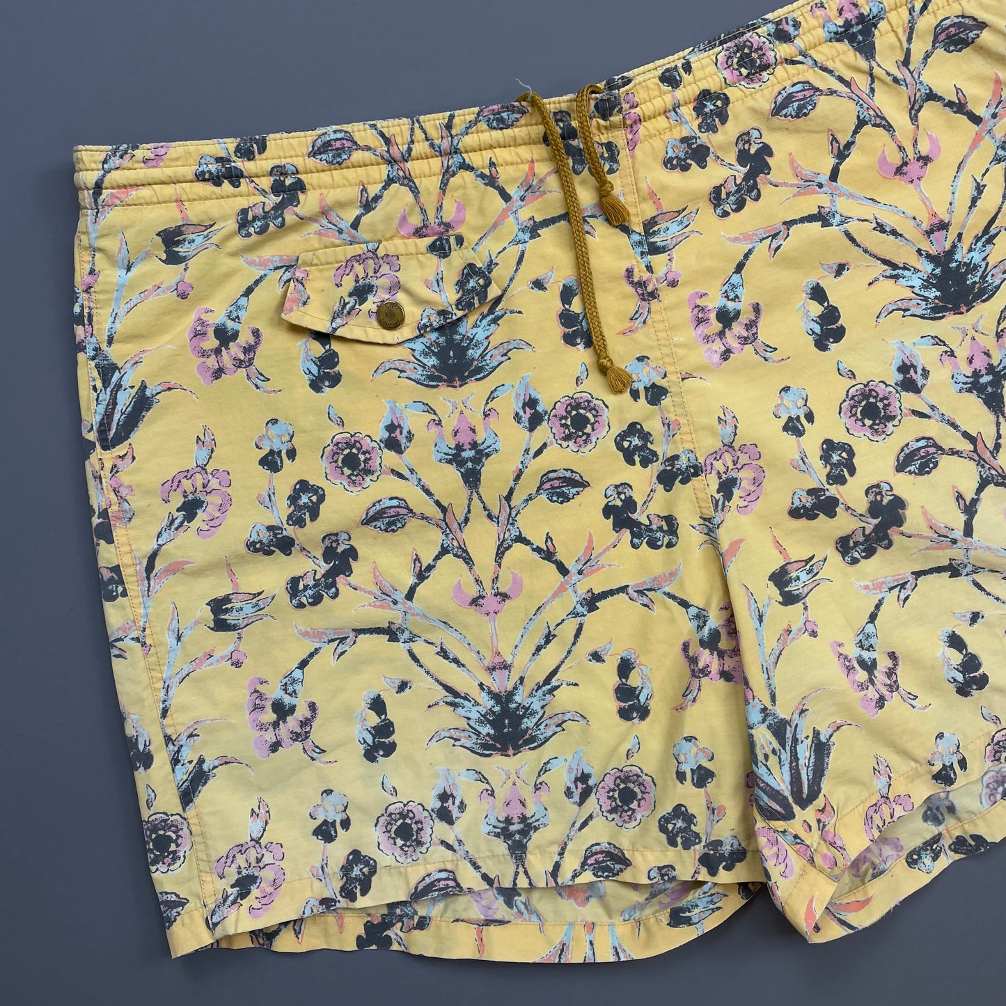 C.P. Company Yellow 80s Ideas from Massimo Osti Floral Print Swim Shorts