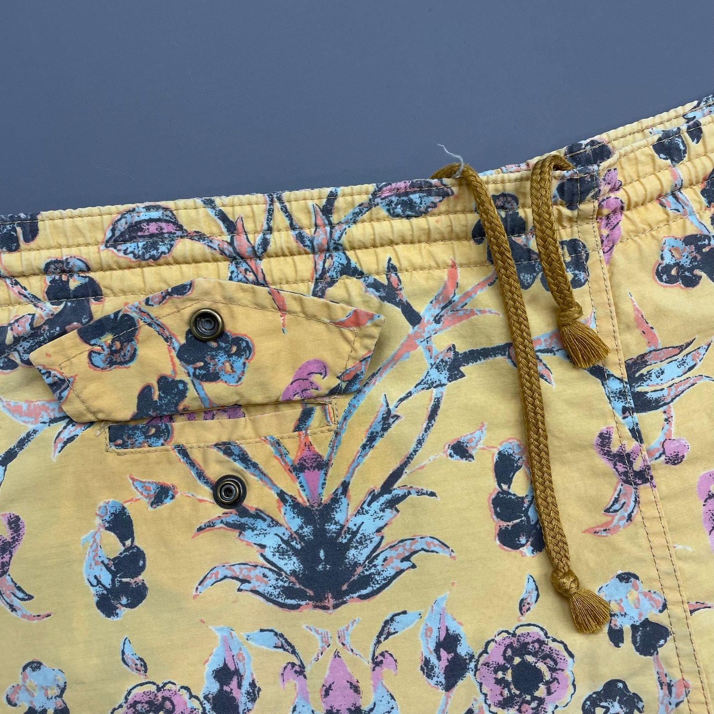 C.P. Company Yellow 80s Ideas from Massimo Osti Floral Print Swim Shorts