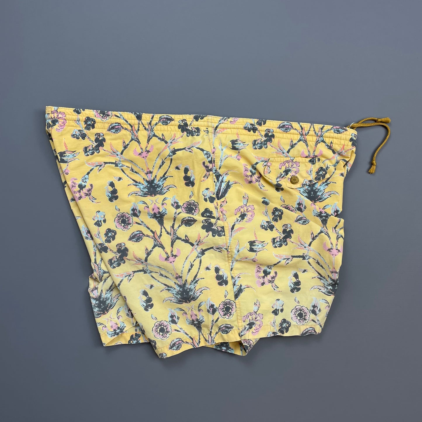 C.P. Company Yellow 80s Ideas from Massimo Osti Floral Print Swim Shorts