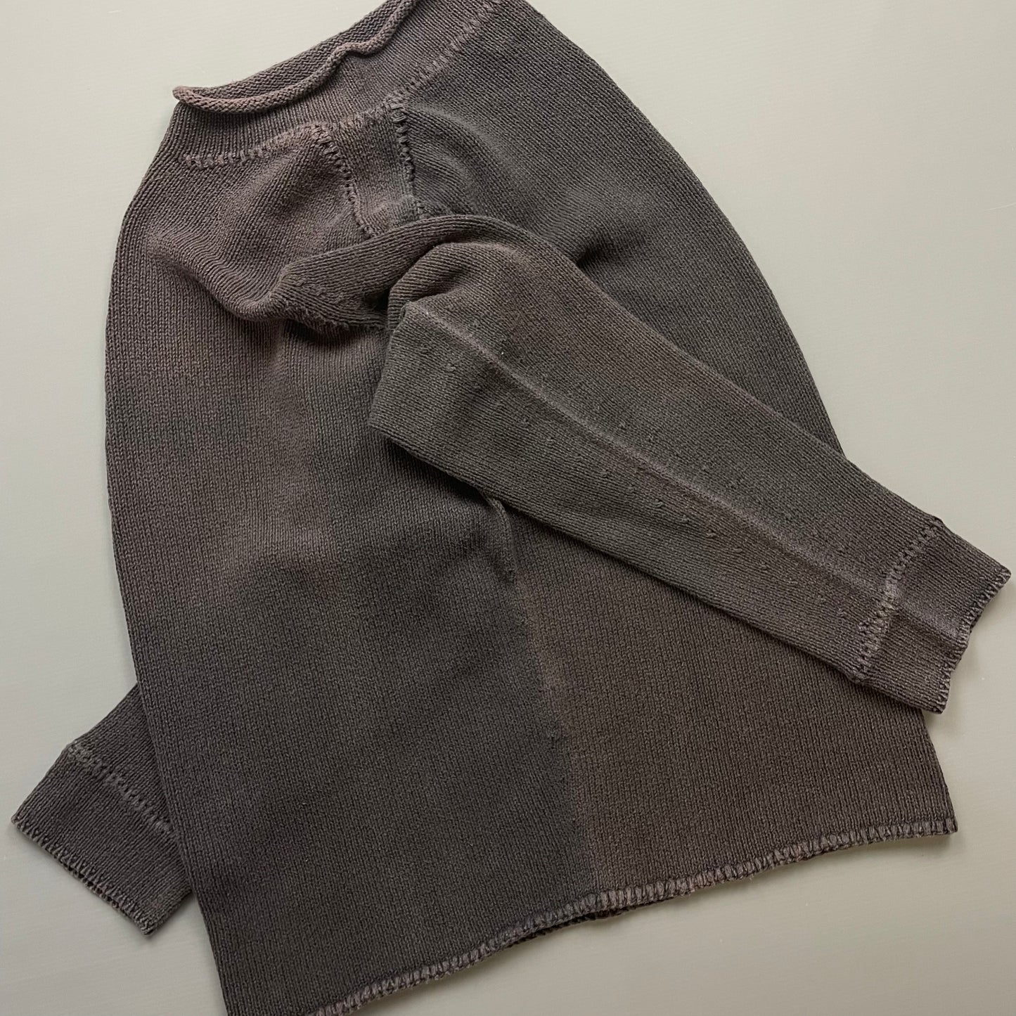 Stone Island Grey/Brown SS04 Midwieght Knit Mockneck Jumper
