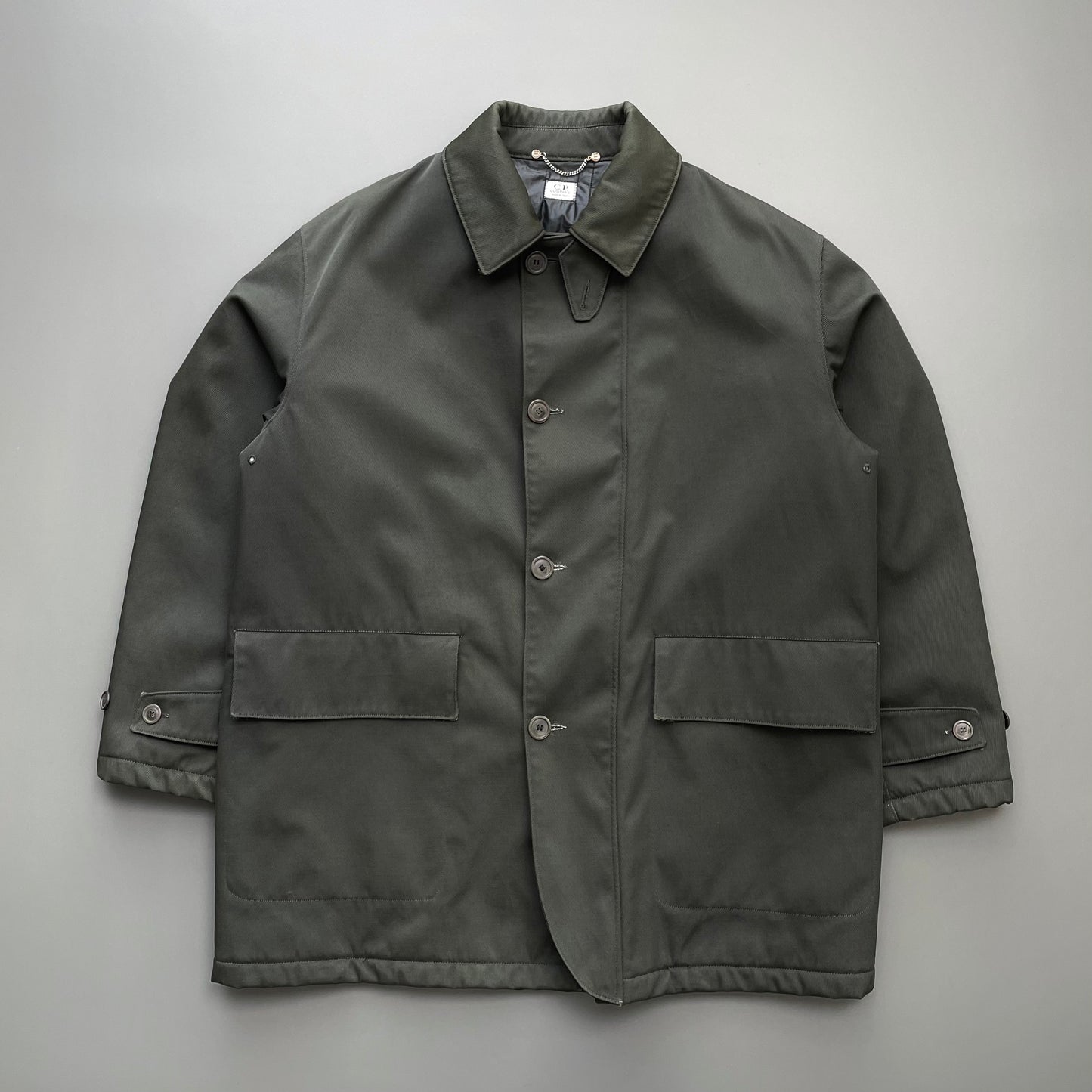 C.P. Company Forest Green AW96 Wool & Nylon Overcoat