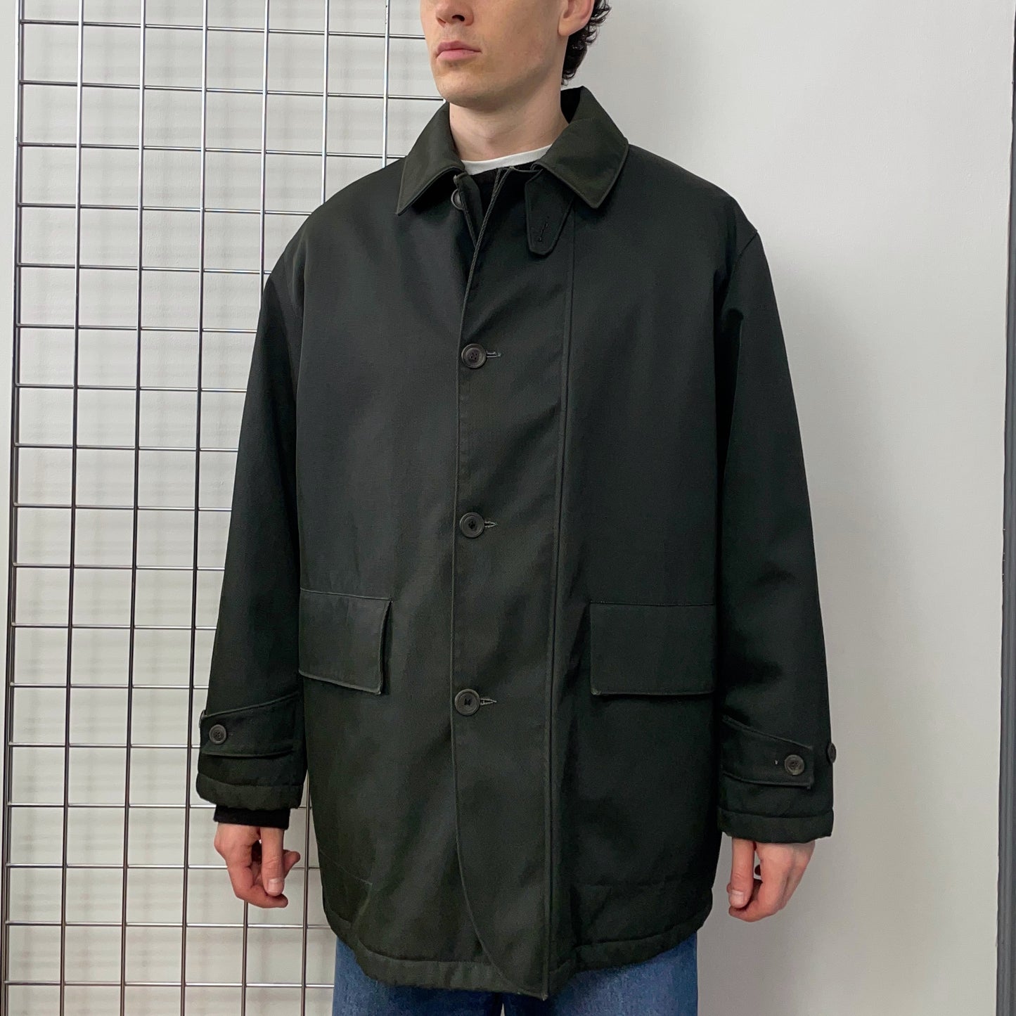C.P. Company Forest Green AW96 Wool & Nylon Overcoat