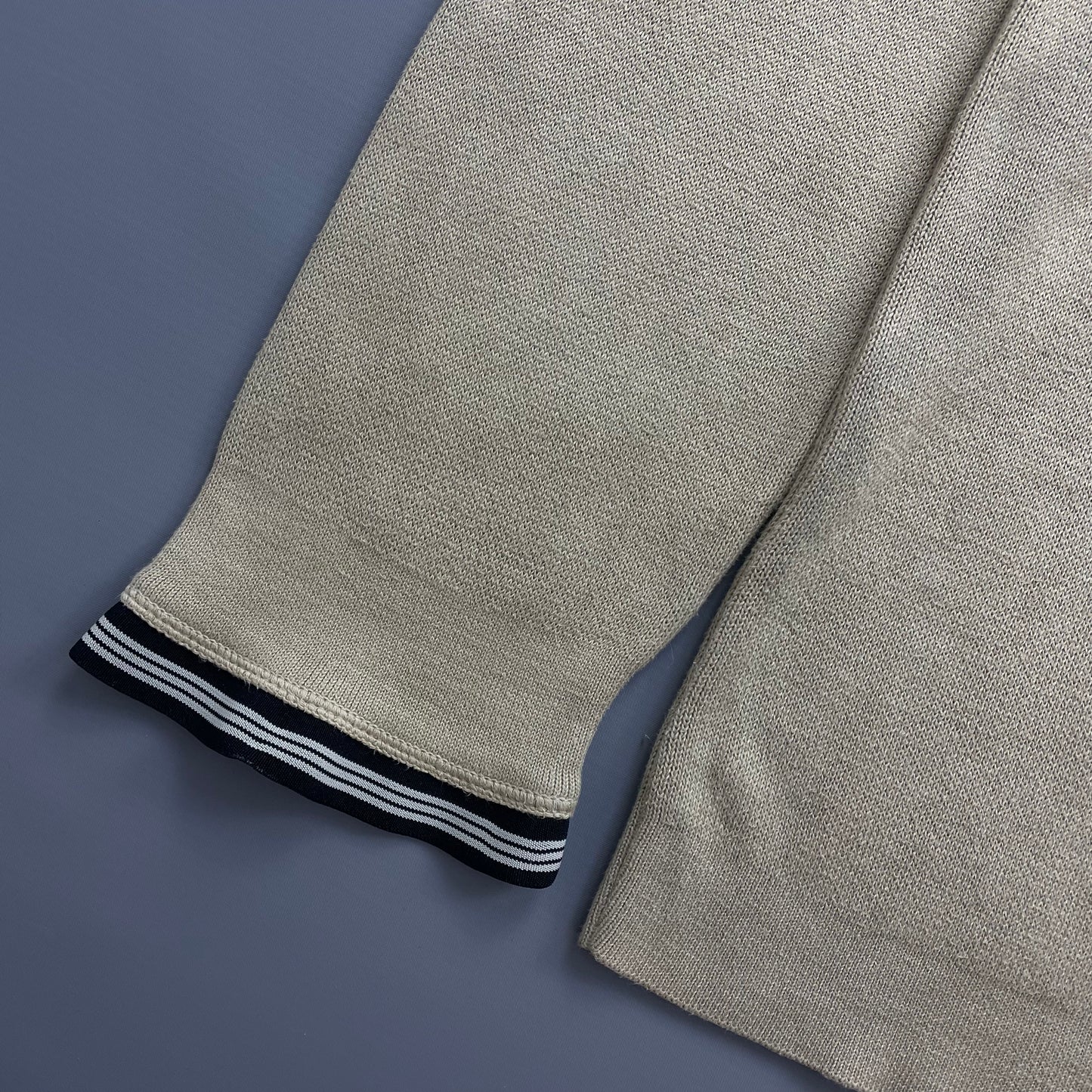 Stone Island Beige Soft Cotton Half-Zip Jumper