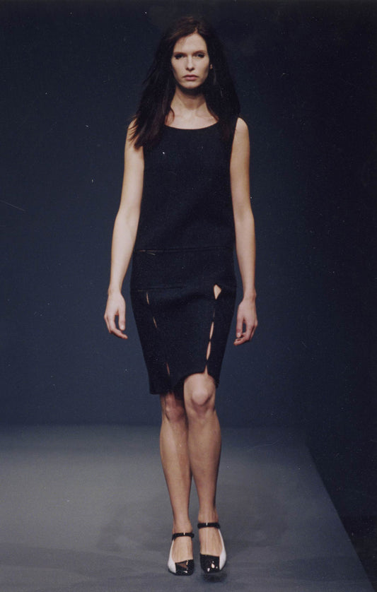Prada Runway Fall Winter 1998 Wool Dress